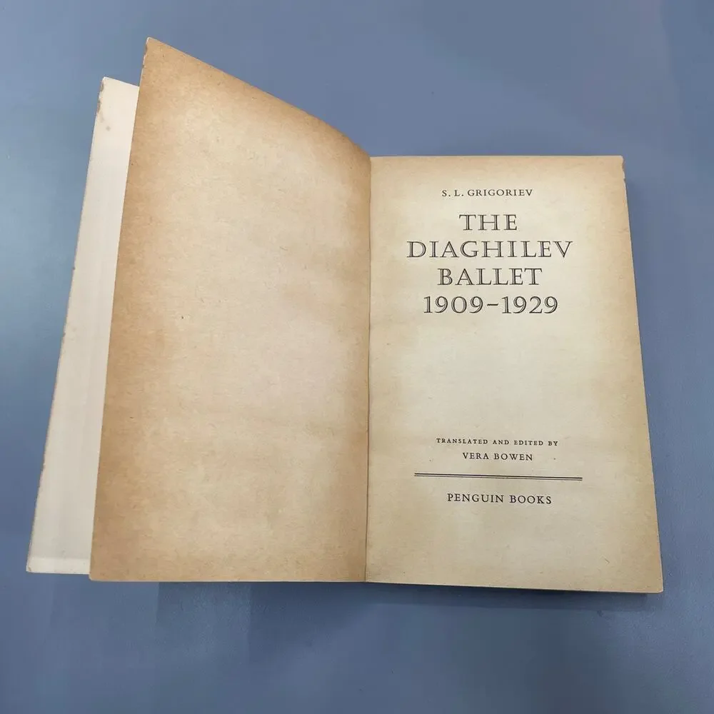 Diaghilev Ballet (1909-1929) By S.L. Grigoriev 1960 Paperback Biography Illus.